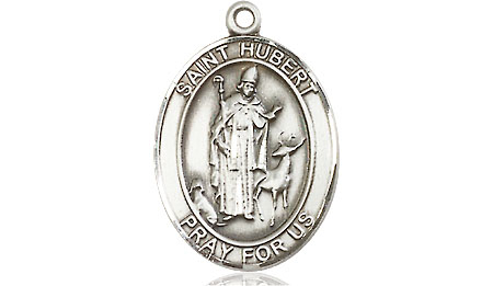 Sterling Silver Saint Hubert of Liege Medal