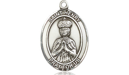 Sterling Silver Saint Henry II Medal