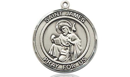 Sterling Silver Saint James the Greater Medal