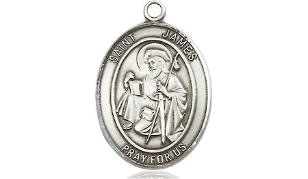 Sterling Silver Saint James the Greater Medal - With Box