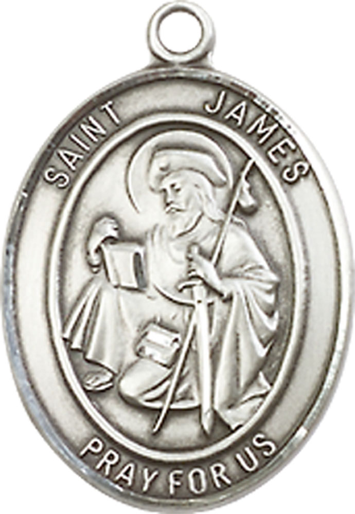Sterling Silver Saint James the Greater Medal - With Box