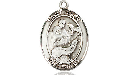 Sterling Silver Saint Jason Medal