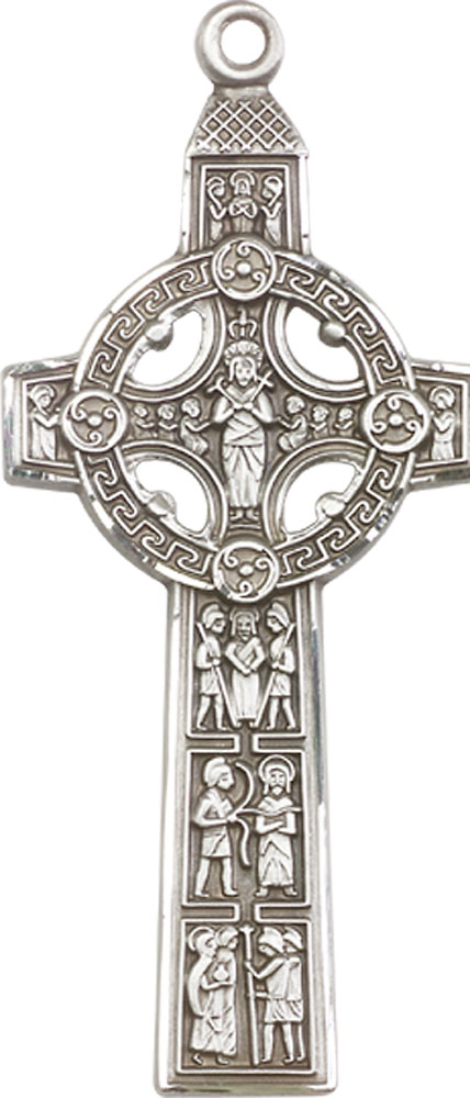 Sterling Silver Scriptures Cross Medal