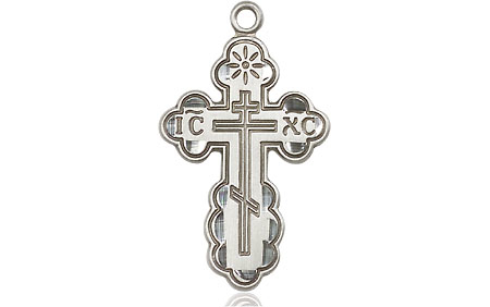 Sterling Silver Saint Olga Cross Medal