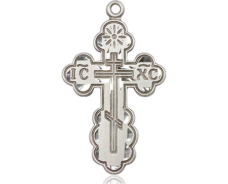 Sterling Silver Saint Olga Cross Medal