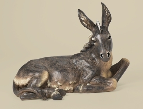 39&quot; Scale Color Donkey Nativty - Christmas