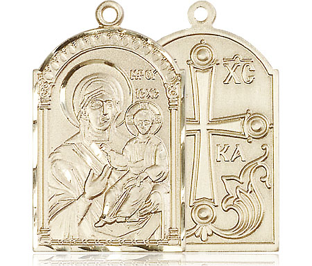 14kt Gold Filled Mother of God Medal