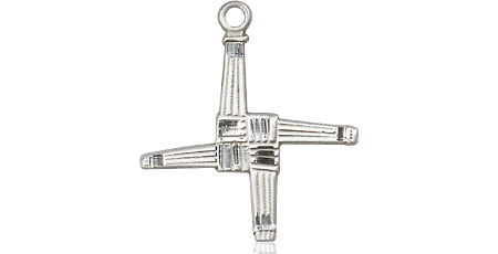 Sterling Silver Saint Brigid Cross Medal