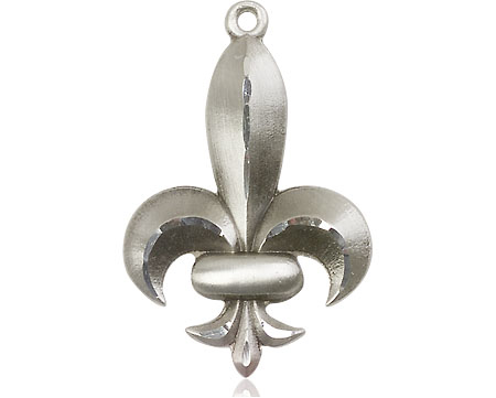 Sterling Silver Fleur de Lis Medal