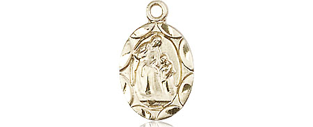 14kt Gold Filled Saint Ann Medal