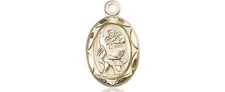 14kt Gold Filled Saint Christopher Medal