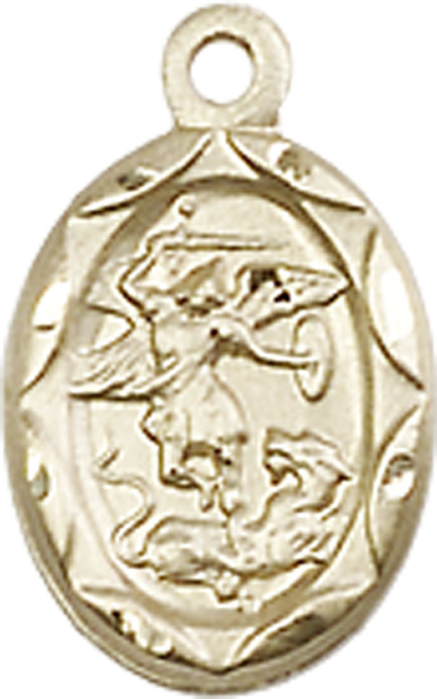 14kt Gold Filled Saint Michael the Archangel Medal