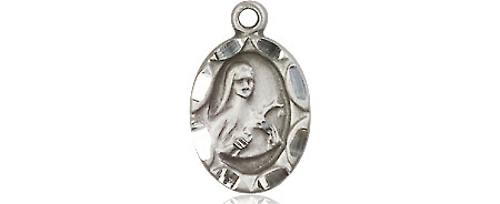 Sterling Silver Saint Theresa Medal