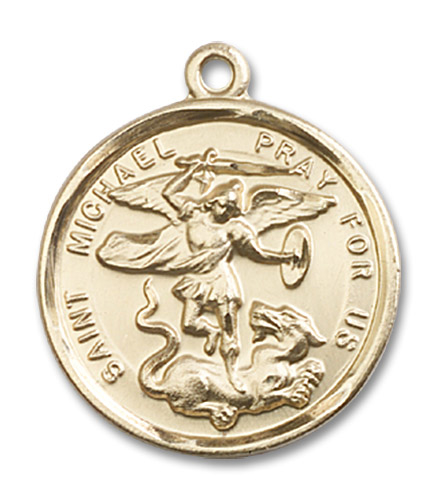 14kt Gold Filled Saint Michael the Archangel Medal