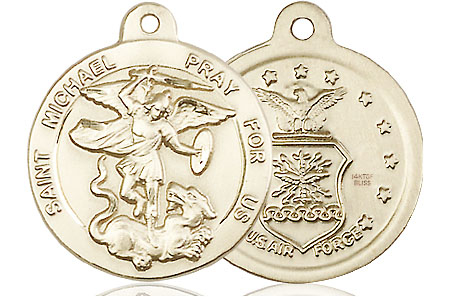 14kt Gold Filled Saint Michael Air Force Medal