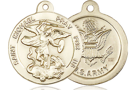 14kt Gold Filled Saint Michael Army Medal