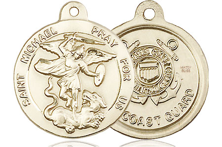 14kt Gold Filled Saint Michael Coast Guard Medal