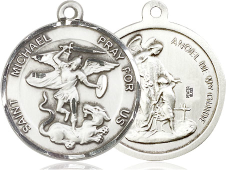 Sterling Silver Saint Michael the Archangel Medal