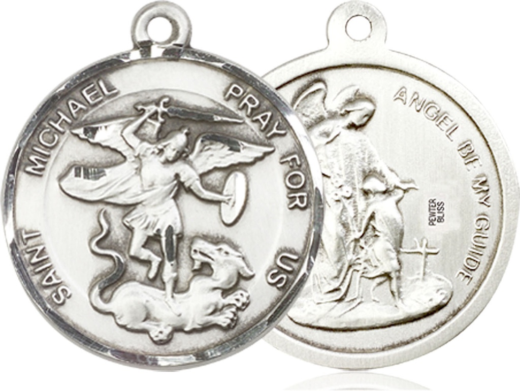 Sterling Silver Saint Michael the Archangel Medal