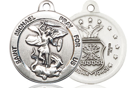 Sterling Silver Saint Michael Air Force Medal