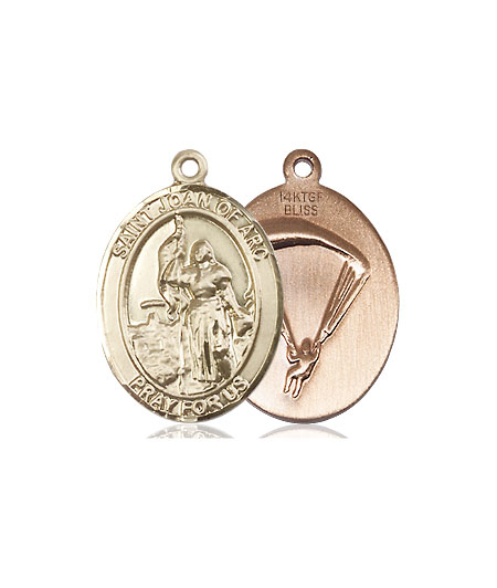 14kt Gold Filled Saint Joan of Arc Paratrooper Medal