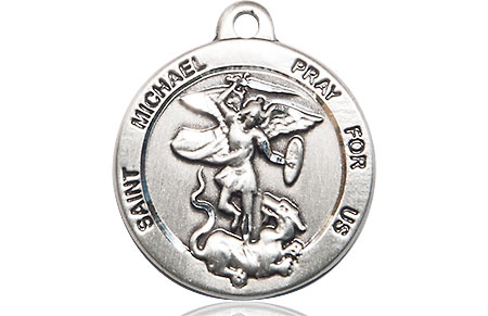 Sterling Silver Saint Michael the Archangel Medal