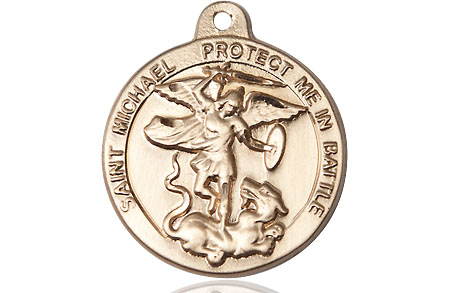 14kt Gold Filled Saint Michael the Archangel Medal