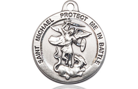 Sterling Silver Saint Michael the Archangel Medal