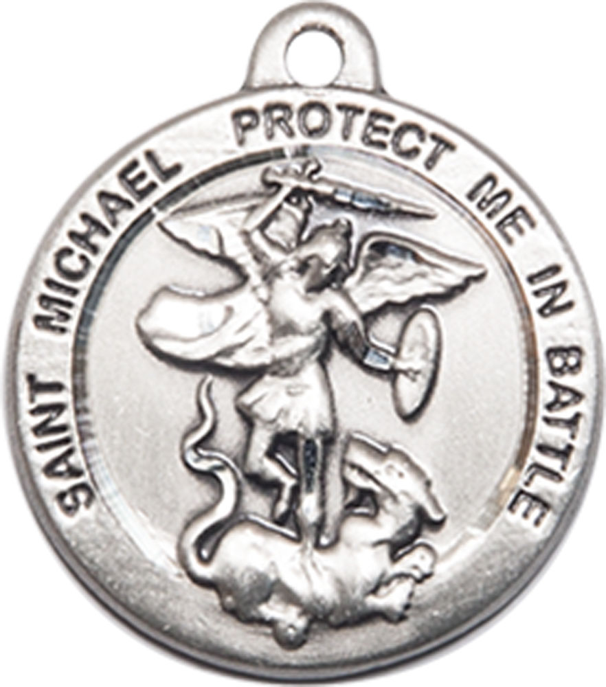 Sterling Silver Saint Michael the Archangel Medal