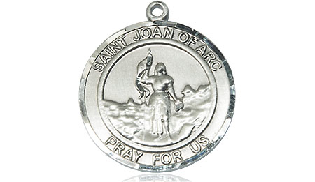 Sterling Silver Saint Joan of Arc Medal