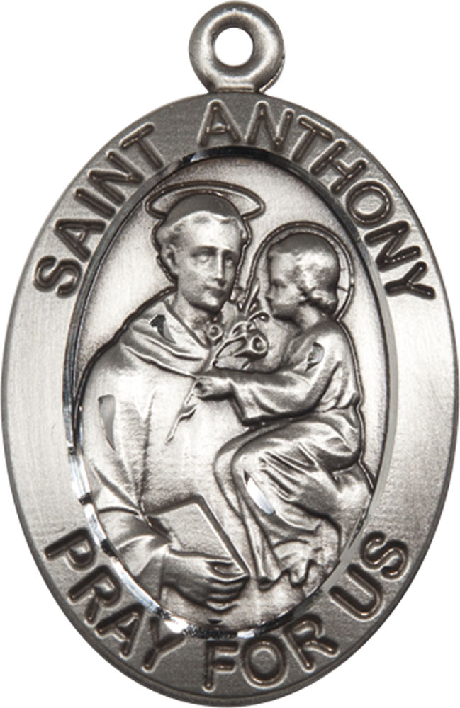 Sterling Silver Saint Anthony Medal