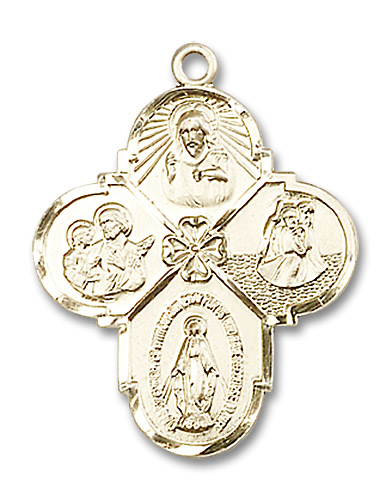 14kt Gold Filled 4-Way Medal