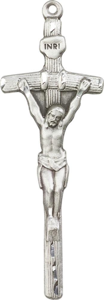 Sterling Silver Papal Crucifix Medal