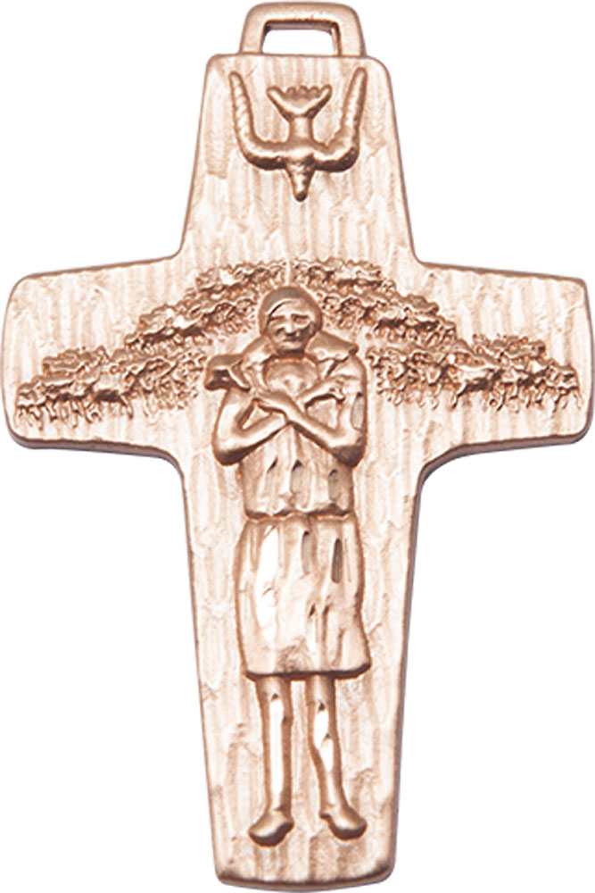 14kt Gold Filled Papal Crucifix Medal