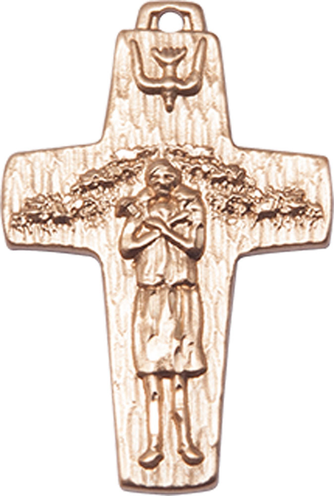 14kt Gold Filled Papal Crucifix Medal