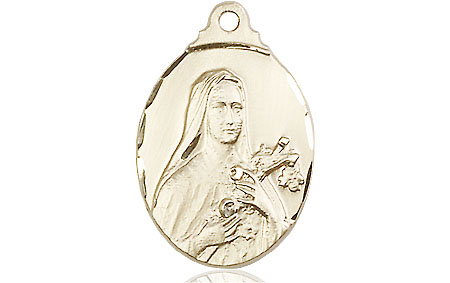 14kt Gold Filled Saint Theresa Medal