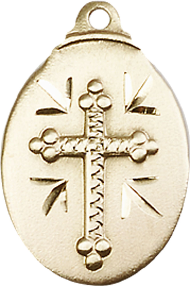14kt Gold Filled Cross Medal