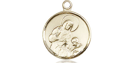 14kt Gold Filled Saint Ann Medal