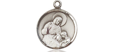 Sterling Silver Saint Ann Medal