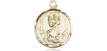 14kt Gold Filled Saint Christopher Medal