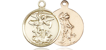 14kt Gold Filled Saint Michael the Archangel Medal