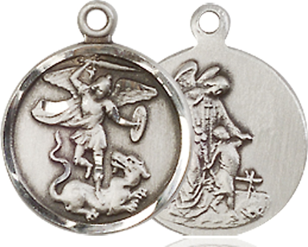 Sterling Silver Saint Michael the Archangel Medal