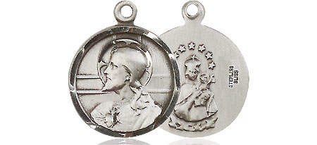 Sterling Silver Scapular Medal