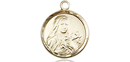 14kt Gold Filled Saint Theresa Medal