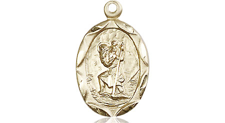 14kt Gold Filled Saint Christopher Medal