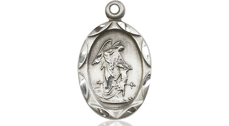 Sterling Silver Guardian Angel Medal