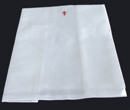 Linen/Cotton Purificator - Red Cross