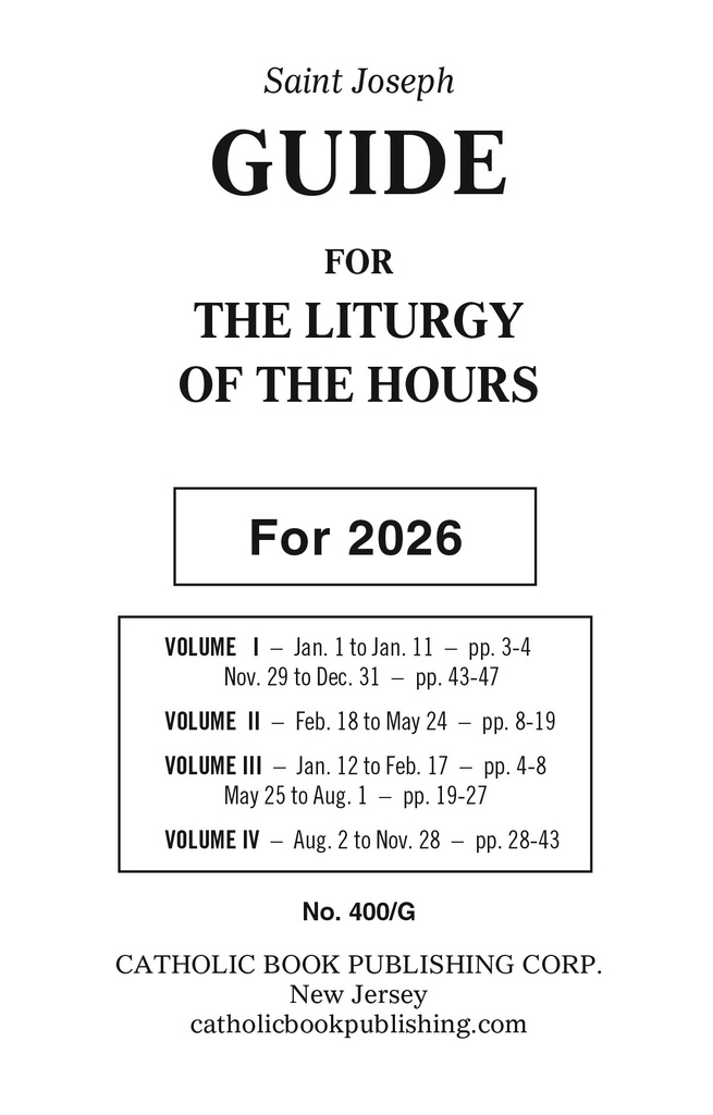 Liturgy Of The Hours Guide