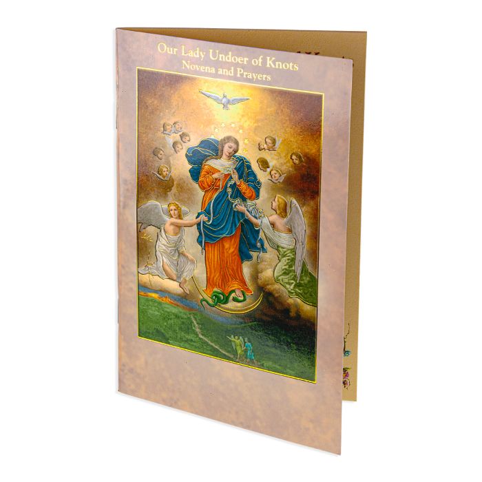 3 3/4" x 6 Mary Untier of Knots Novena Book  Sold in inc of 10