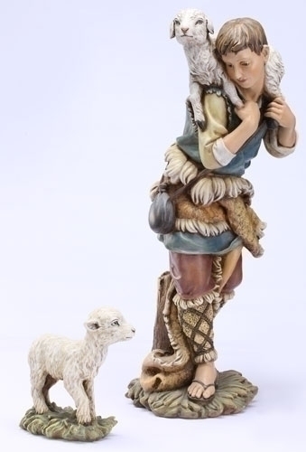 27&quot; Scale 2pc St 23.75&quot; Shepherd &amp; Lamb - Christmas